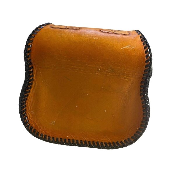 #4662 Megan girls tooled leather purse with shoulder strap - Picture 5 of 6